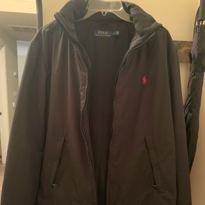 Mens Polo Jacket - Black